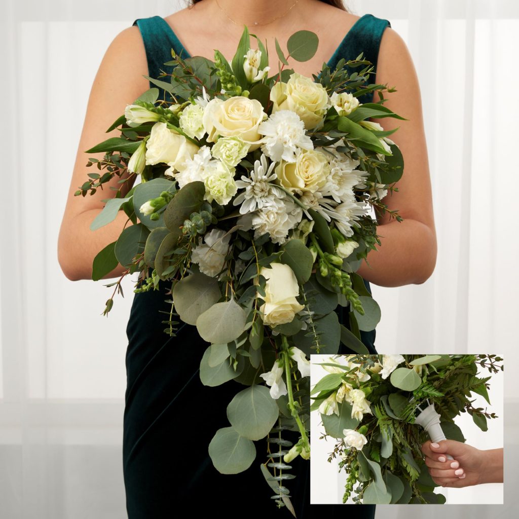 ARTIBETTER 10pcs Bouquet Holders Foam Floral Handle Handle Bouquet Holder  for Bridal Fresh Flowers Silk Flowers Wedding Supplies Decoration