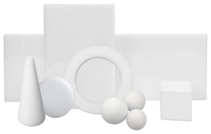FloraCraft White Styrofoam Discs, 3 x 1 inches, 6 Pieces